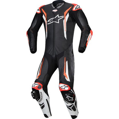 Alpinestars GP Tech v5 Leather Suit - Black/White/Red Fluo_2558865