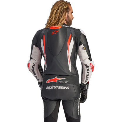 Alpinestars GP Tech v5 Leather Suit - Black/White/Red Fluo_2560479