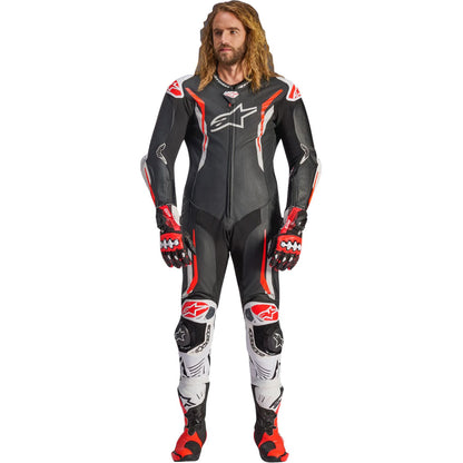 Alpinestars GP Tech v5 Leather Suit - Black/White/Red Fluo_2560658