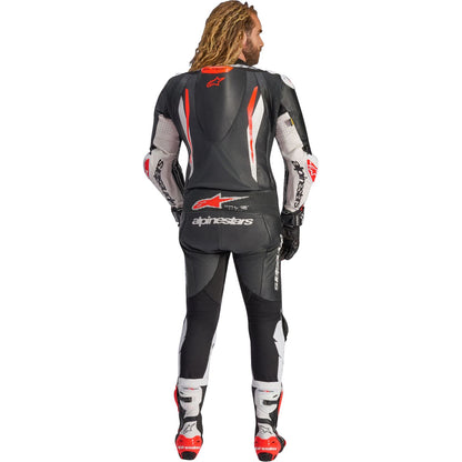 Alpinestars GP Tech v5 Leather Suit - Black/White/Red Fluo_2563527