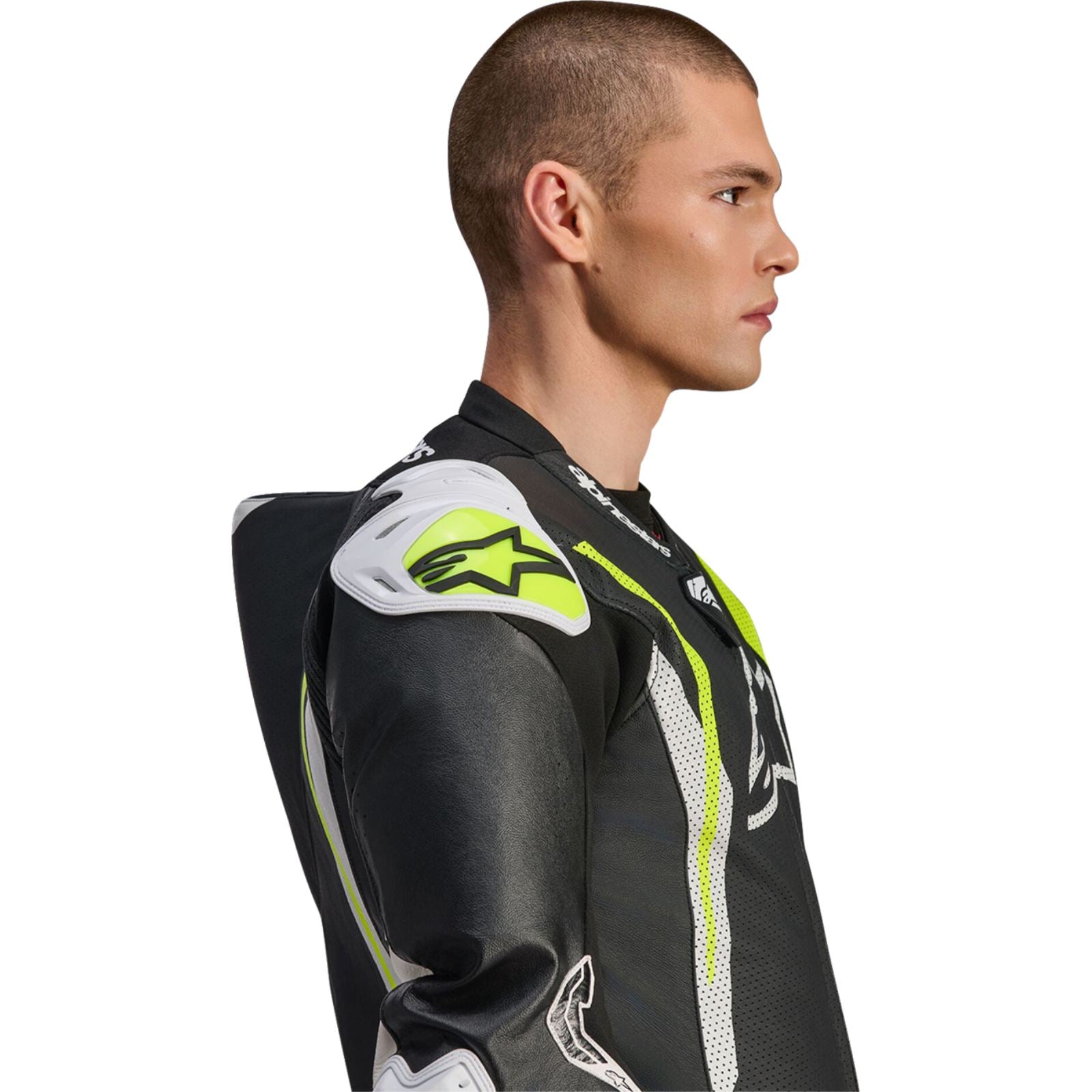 Alpinestars GP Tech v5 Leather Suit - Black/White/Yellow Fluo_2559989
