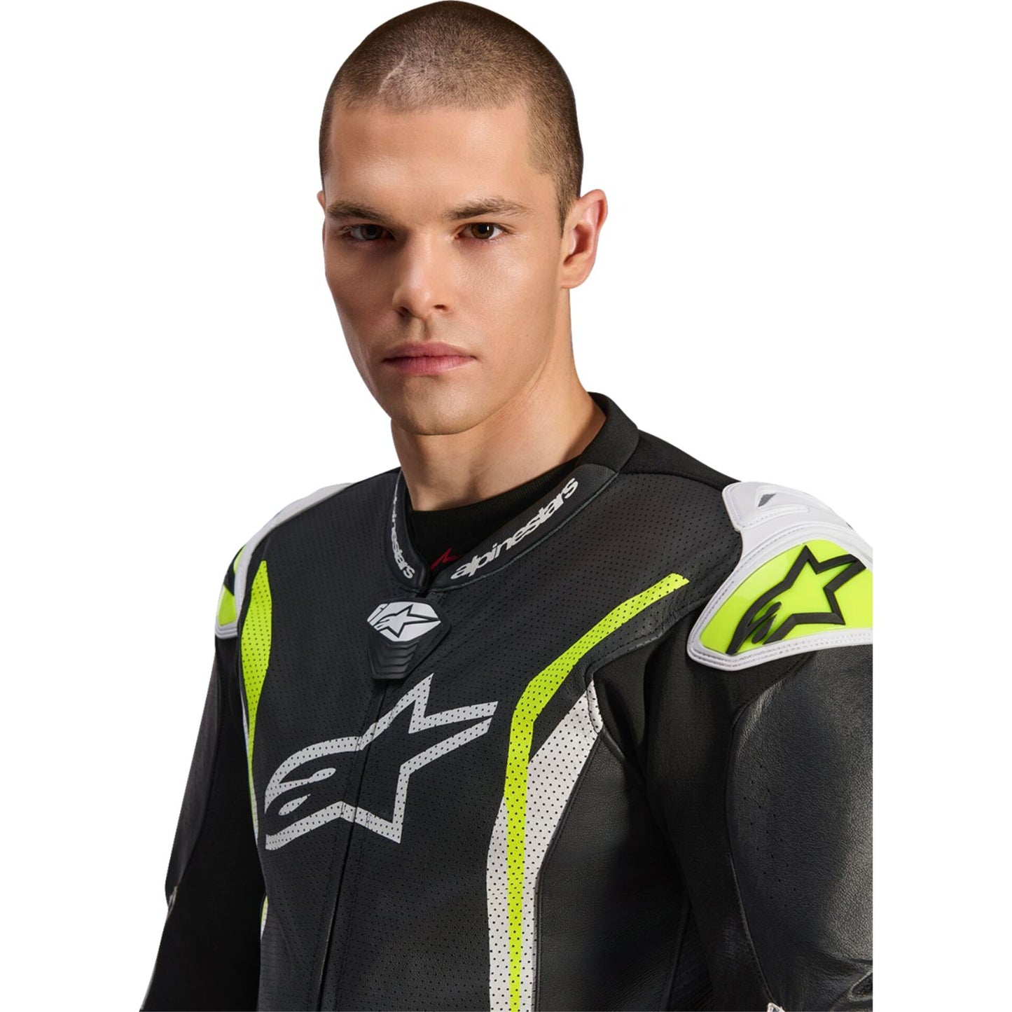 Alpinestars GP Tech v5 Leather Suit - Black/White/Yellow Fluo_2564044