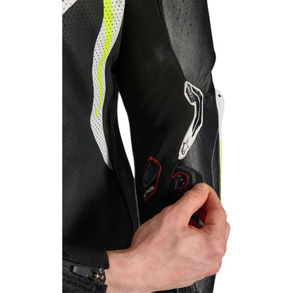 Alpinestars GP Tech v5 Leather Suit - Black/White/Yellow Fluo_2562348
