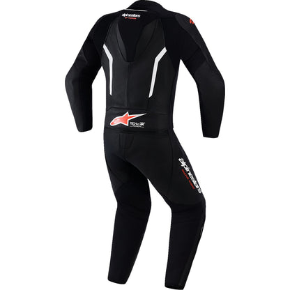 Alpinestars GP Force v2 Leather Suit - Black/White/Red Fluo_2559281