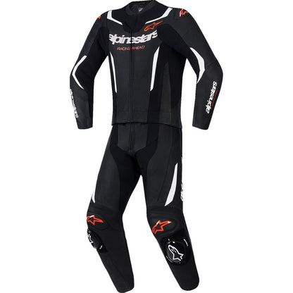 Alpinestars GP Force v2 Leather Suit - Black/White/Red Fluo_2561291