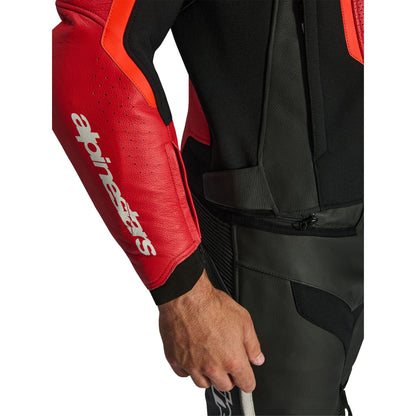 Alpinestars GP Force v2 Airflow Leather Jacket - Red/Red Fluo_2560051