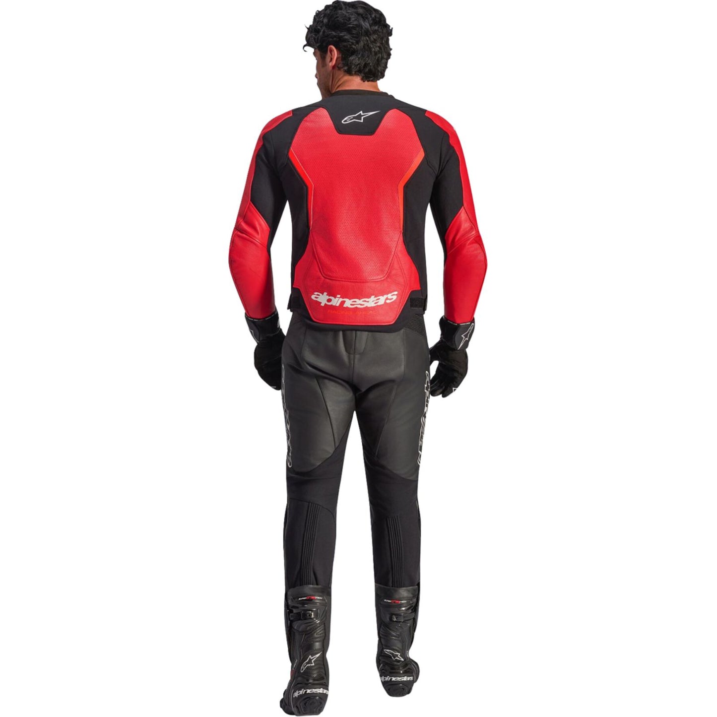 Alpinestars GP Force v2 Airflow Leather Jacket - Red/Red Fluo_2560885