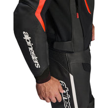 Alpinestars GP Force v2 Airflow Leather Jacket Black/Red Fluo_2558645