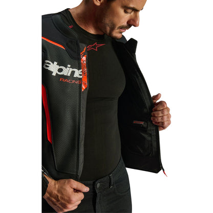 Alpinestars GP Force v2 Airflow Leather Jacket Black/Red Fluo_2559463