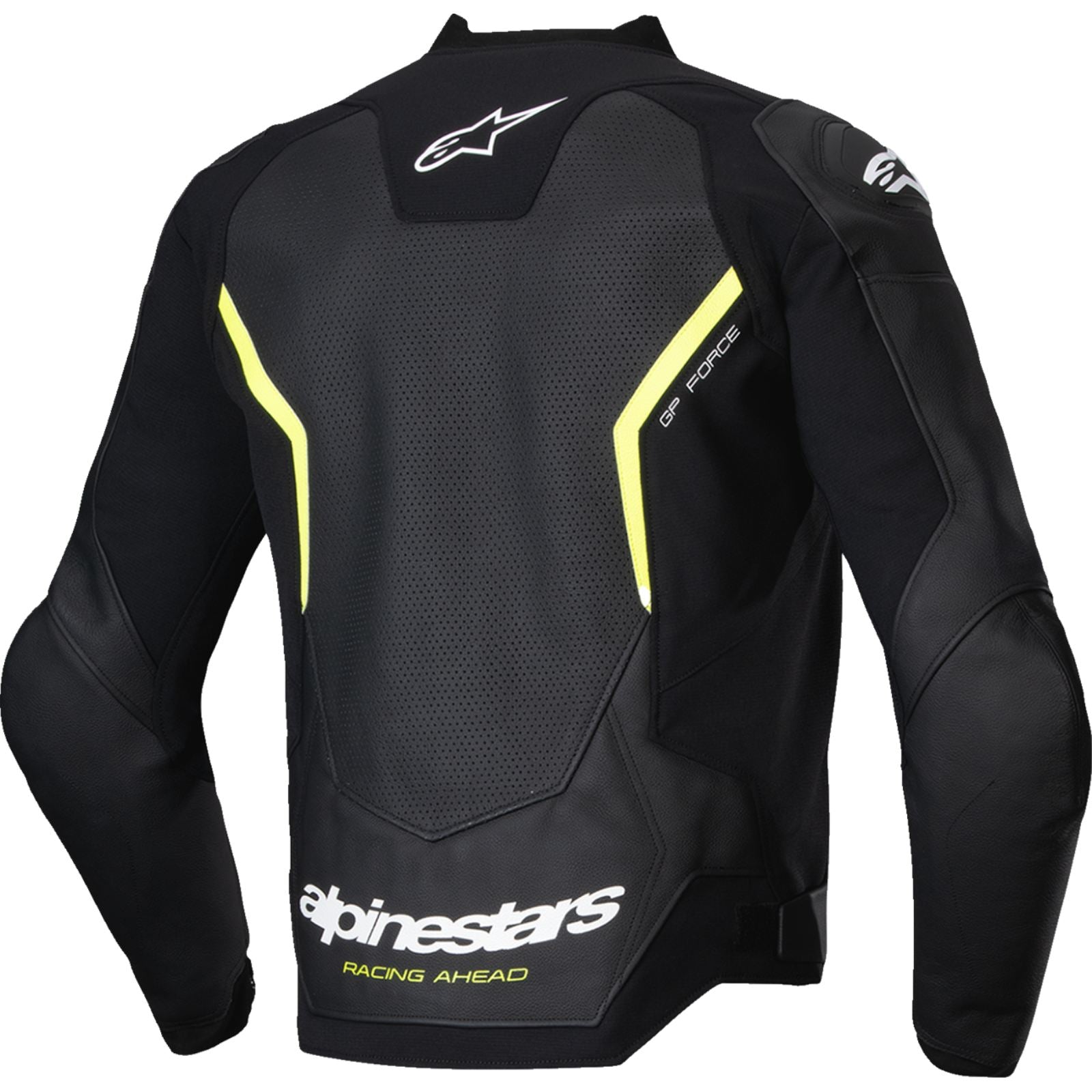 Alpinestars GP Force v2 Airflow Leather Jacket Black/Yellow Fluo_2561082