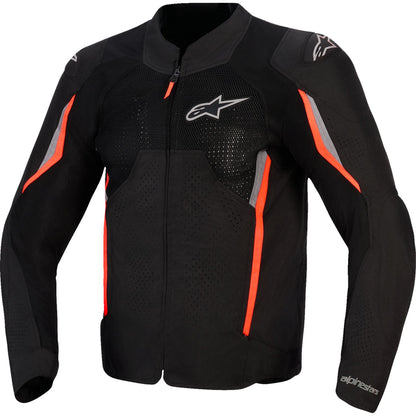Alpinestars AST v3 Air Jacket - Black/Dark Gray/Red Fluo_2563509