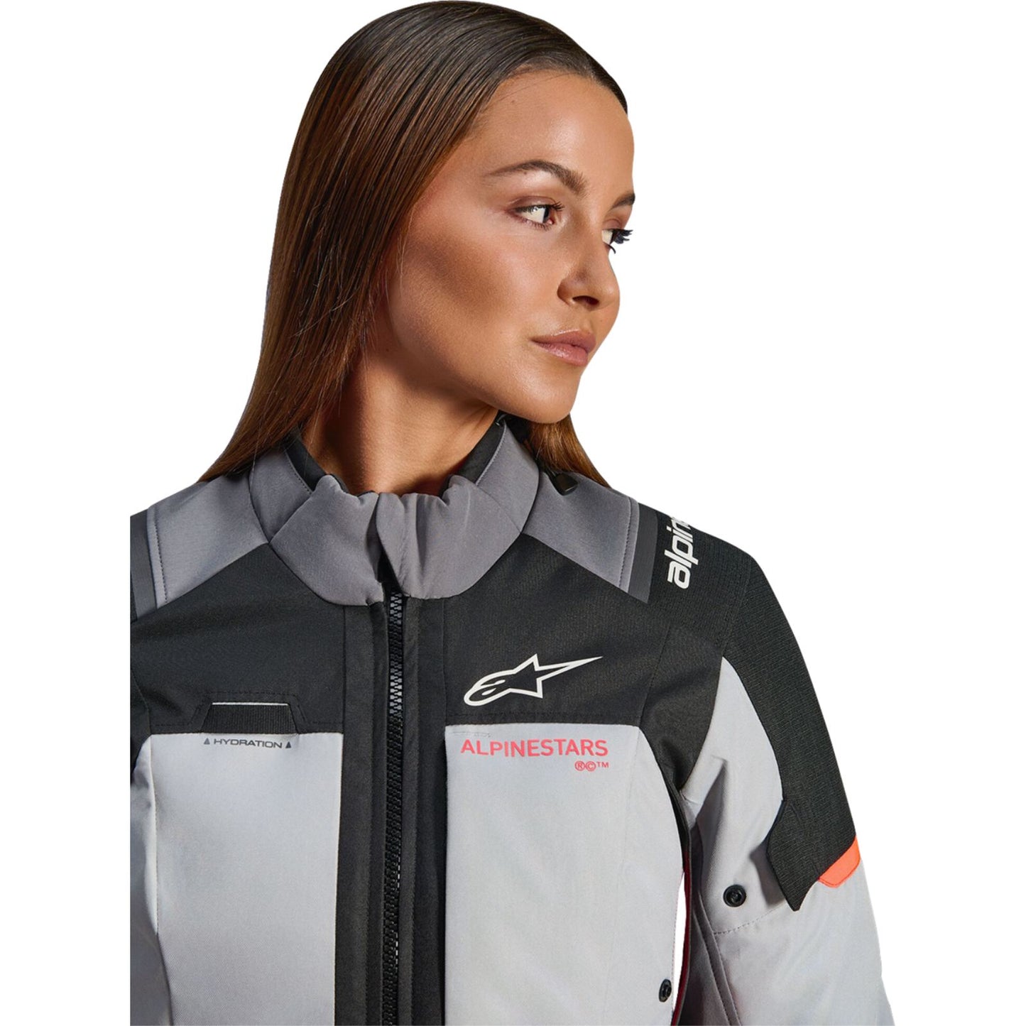 Alpinestars Stella Andes v4 Drystar® Jacket Dark/Ice Gray/Black/Coral - 3XL [MPN: 3210126-9276-3X]_2563472