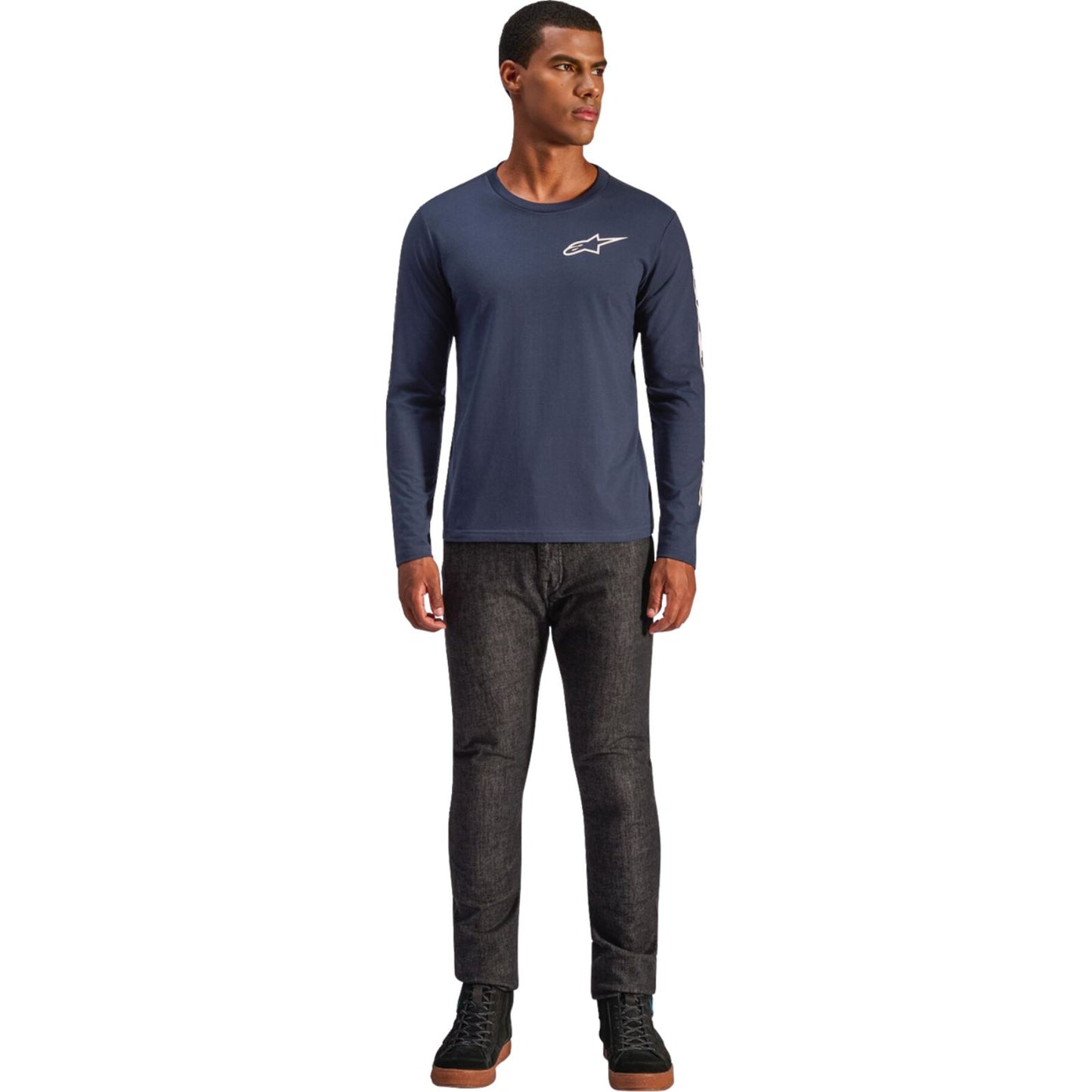 Alpinestars Trackside Long-Sleeve CSF T-Shirt - Navy_2560859