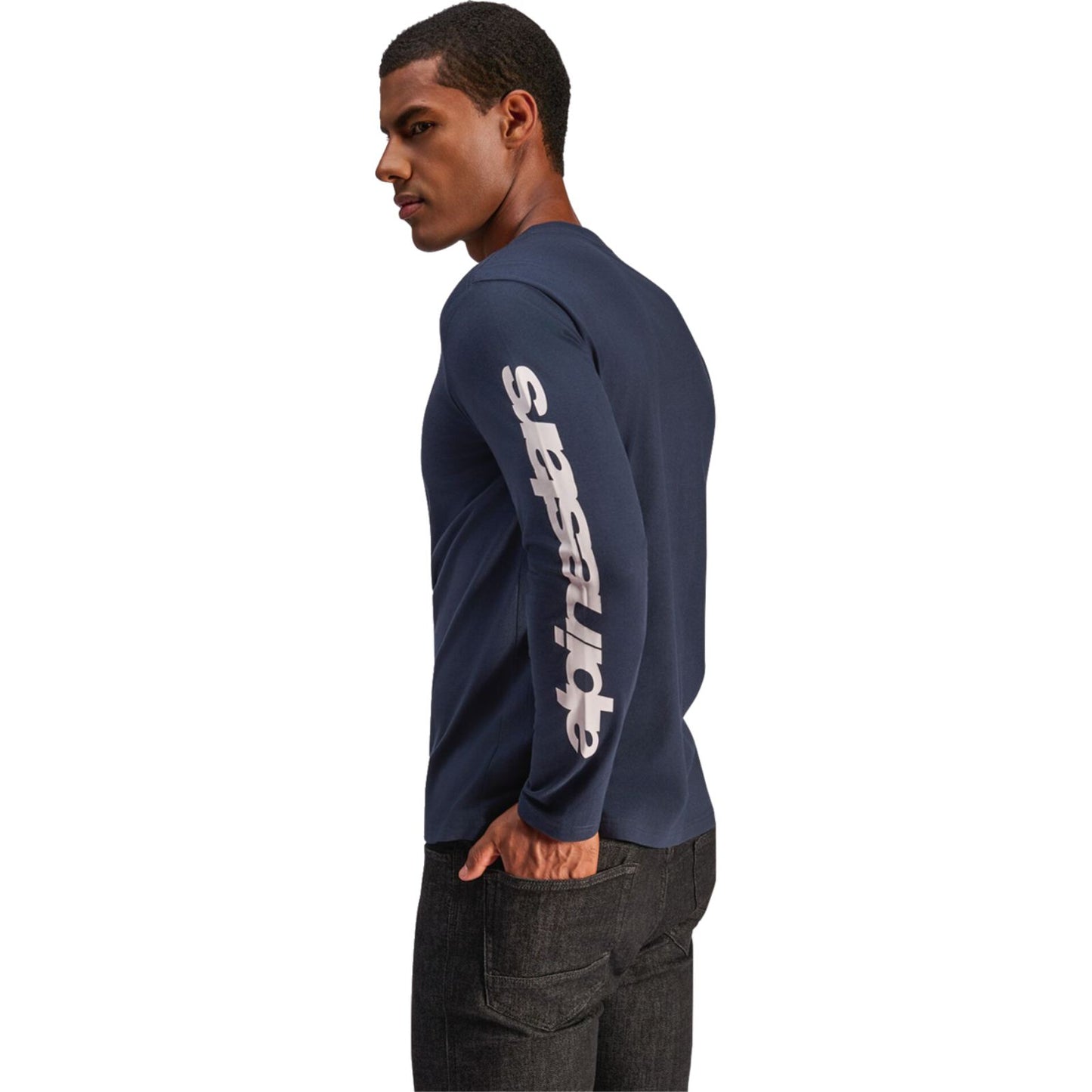 Alpinestars Trackside Long-Sleeve CSF T-Shirt - Navy_2564199