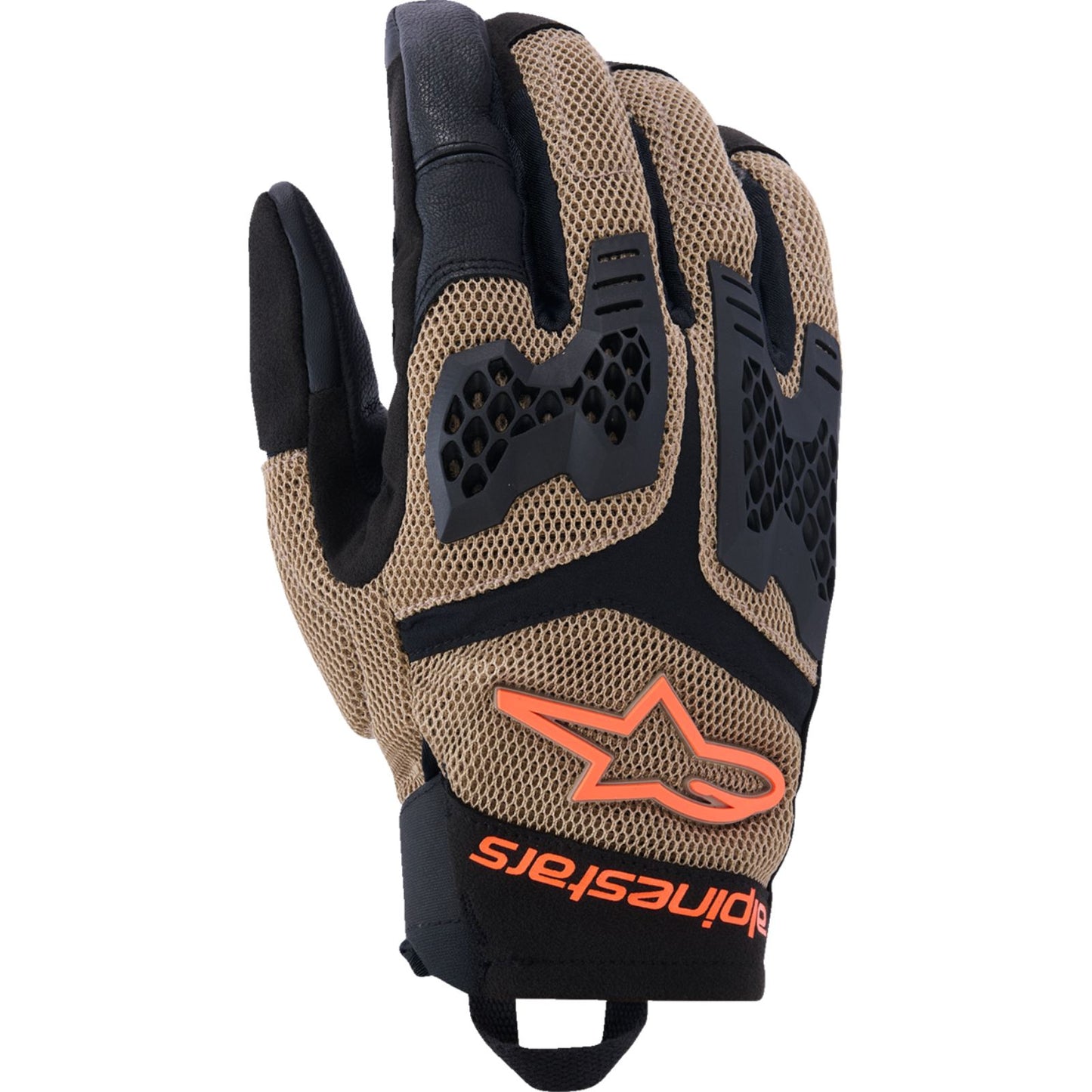 Alpinestars Manti Air Gloves - Dark Khaki/Black/Fluo Orange_2561520