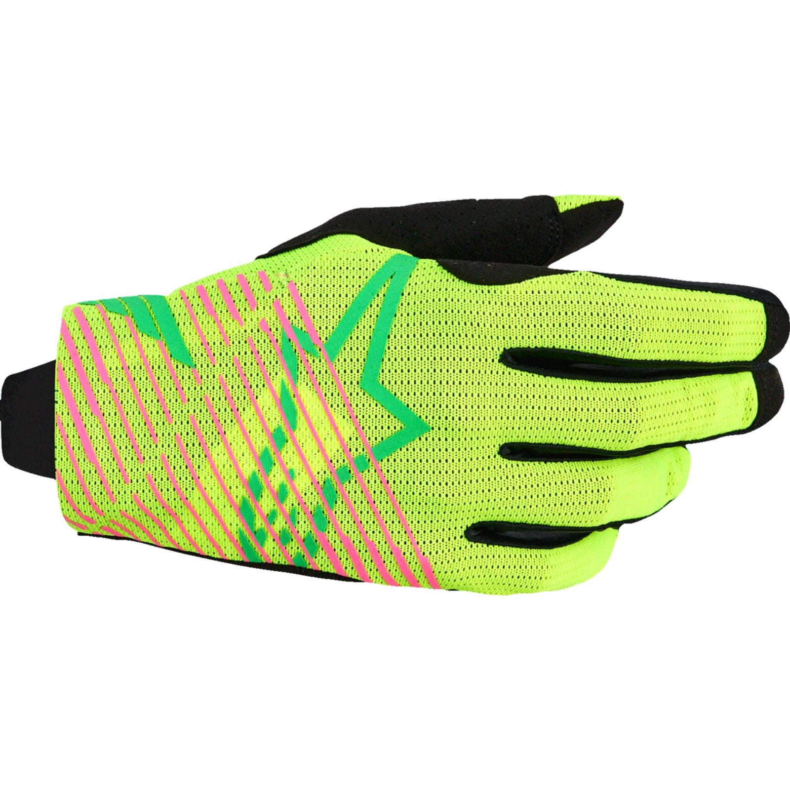Alpinestars Radar Pro Gloves - Green/Fluo Yellow/Fluo Pink_2560187