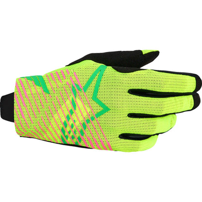 Alpinestars Radar Pro Gloves - Green/Fluo Yellow/Fluo Pink_2560187