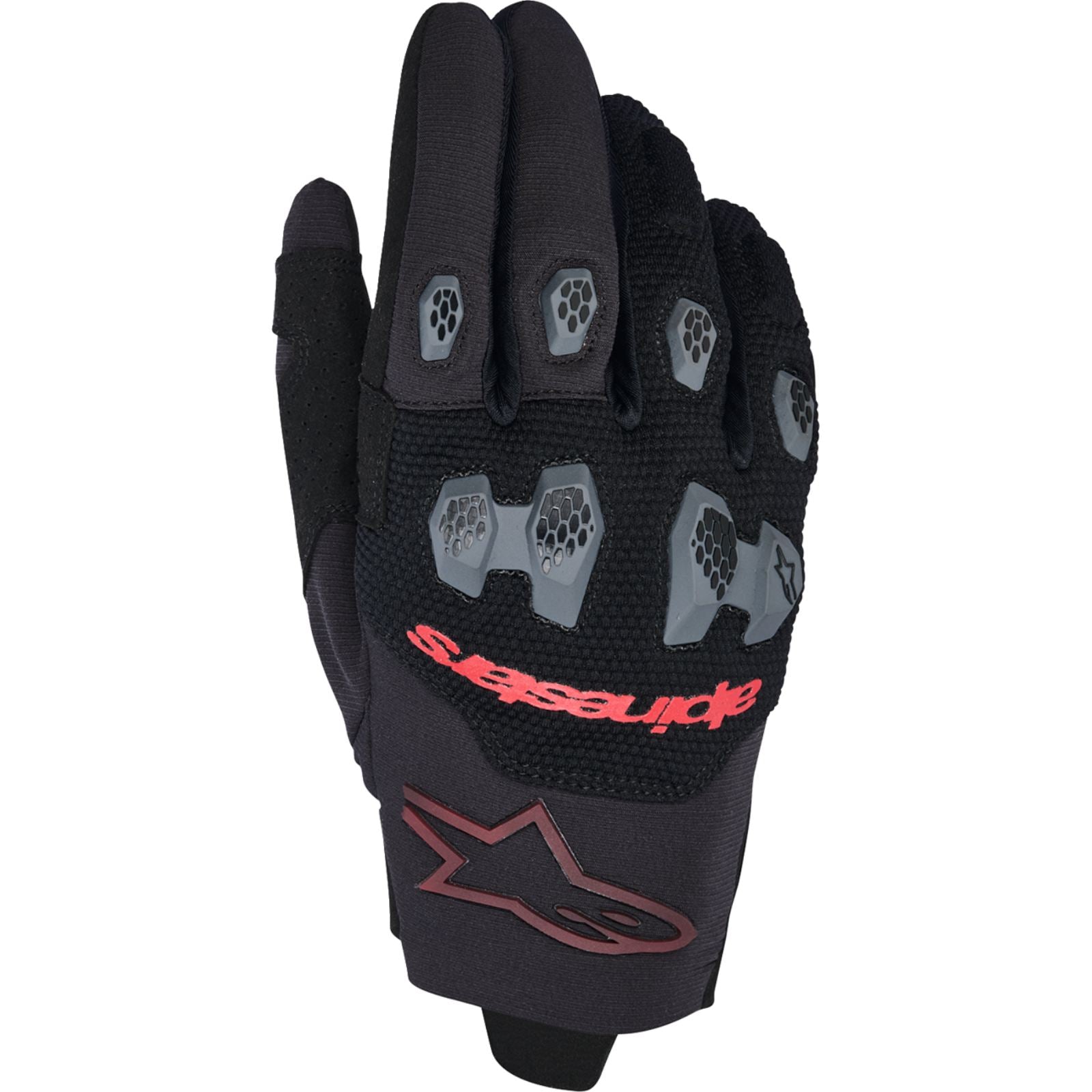 Alpinestars Pro-Dura Gloves - Black/Bright Red_2565431