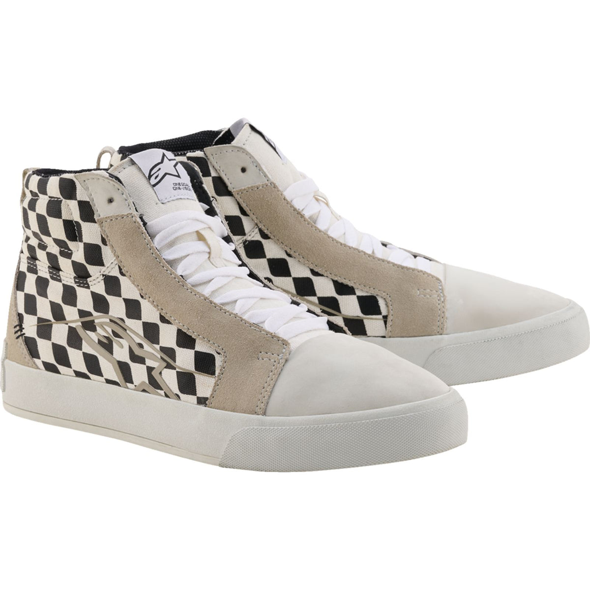 Alpinestars Ride-63 Canvas Shoes - White/Black/Chess_2566067