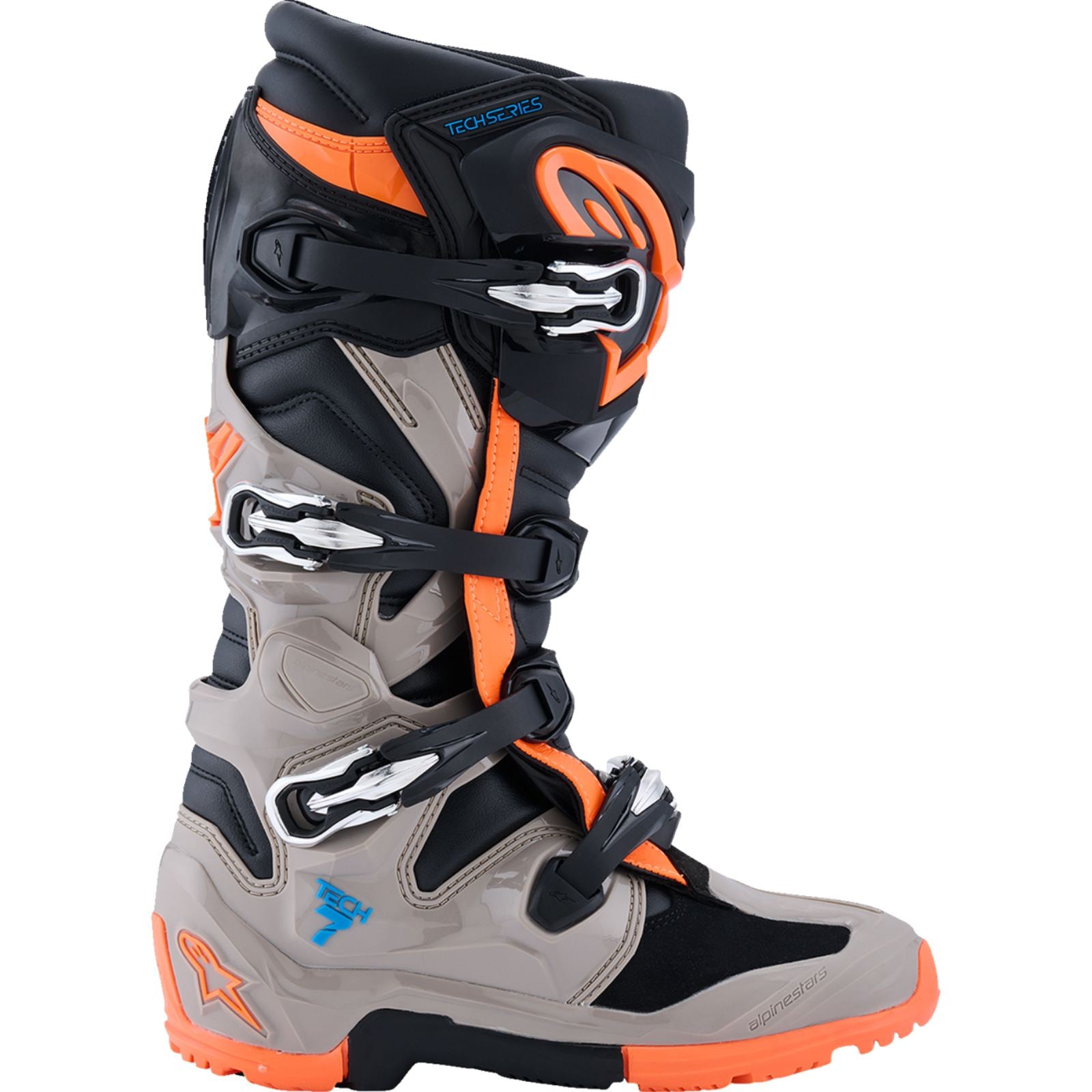 Alpinestars Tech 7 Enduro Boots - Black/Light Gray/Bright Red - US 6 [MPN: 2010426-1562-6]_2563255