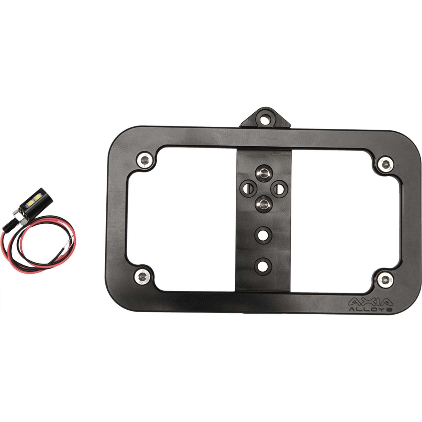 Axia Alloys Lighted License Plate Frame Bolt-On [MPN: MODBOLP-BK]_214730