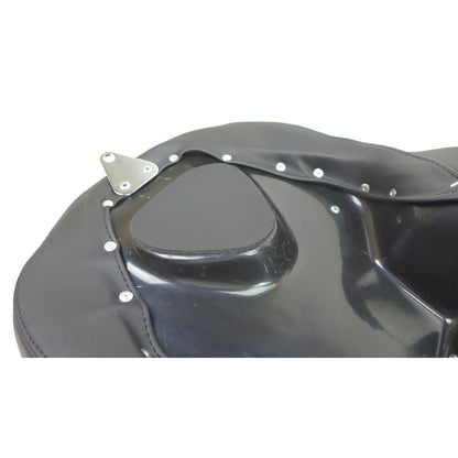 Mustang Motorcycle Products Lowdown Seat w/Driver Backrest Plain OPEN BOX [MPN: 79703]_2573998