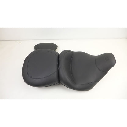 Mustang Motorcycle Products Lowdown Seat w/Driver Backrest Plain OPEN BOX [MPN: 79703]_2574001