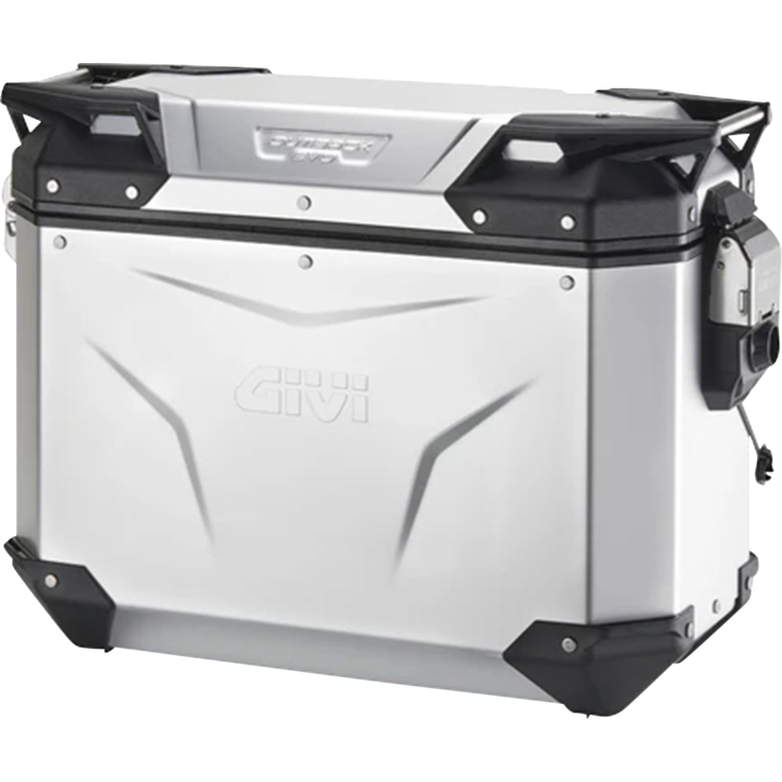 Givi Outback Evo Side Case - Left - 37/Liter - Silver Anodized [MPN: OBKEV37AAL]_2572475