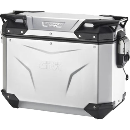 Givi Outback Evo Side Case - Left - 37/Liter - Silver Anodized [MPN: OBKEV37AAL]_2572475