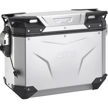 Givi Outback Evo Side Case - Left - 37/Liter - Silver Anodized [MPN: OBKEV37AAL]_2572476