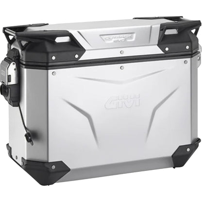 Givi Outback Evo Side Case - Right - 37/Liter - Silver Anodized [MPN: OBKEV37AAR]_2572577