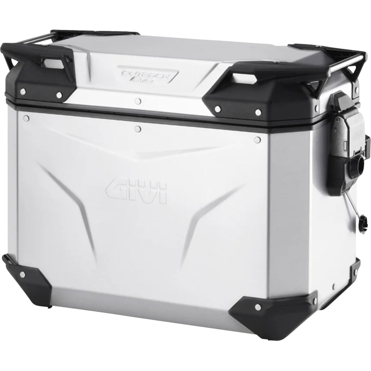 Givi Outback Evo Side Case - Right - 44/Liter - Silver Anodized [MPN: OBKEV44AAR]_2572561