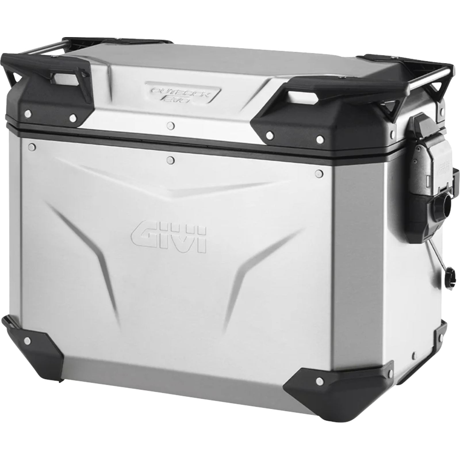 Givi Outback Evo Side Case - Left - 44/Liter - Silver [MPN: OBKEV44AL]_2572564