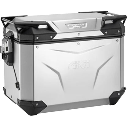 Givi Outback Evo Side Case - Left - 48/Liter - Silver Anodized [MPN: OBKEV48AAL]_2572656