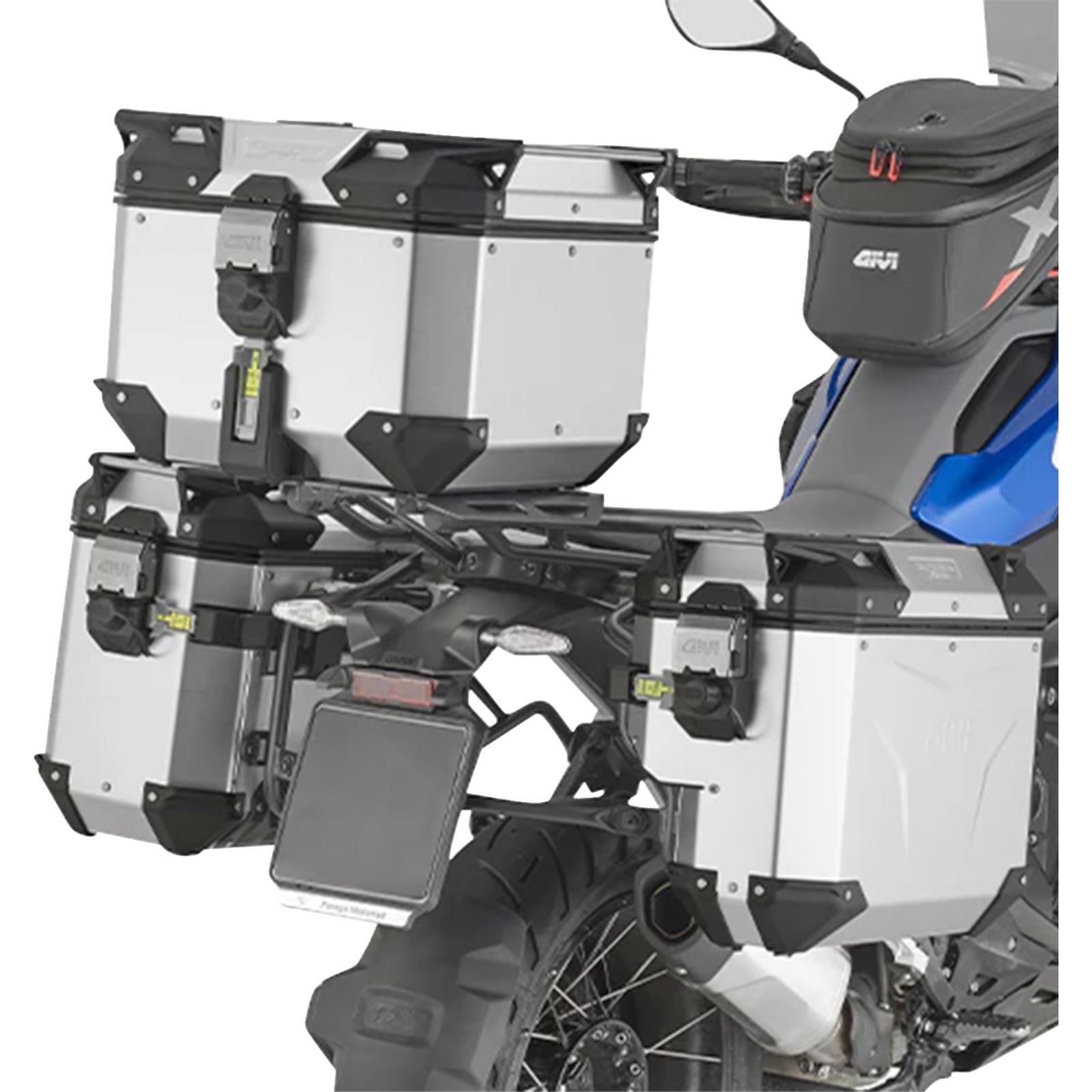 Givi Outback Evo Side Case - Right - 33/Liter - Silver Anodized [MPN: OBKEVS33AAR]_2572668