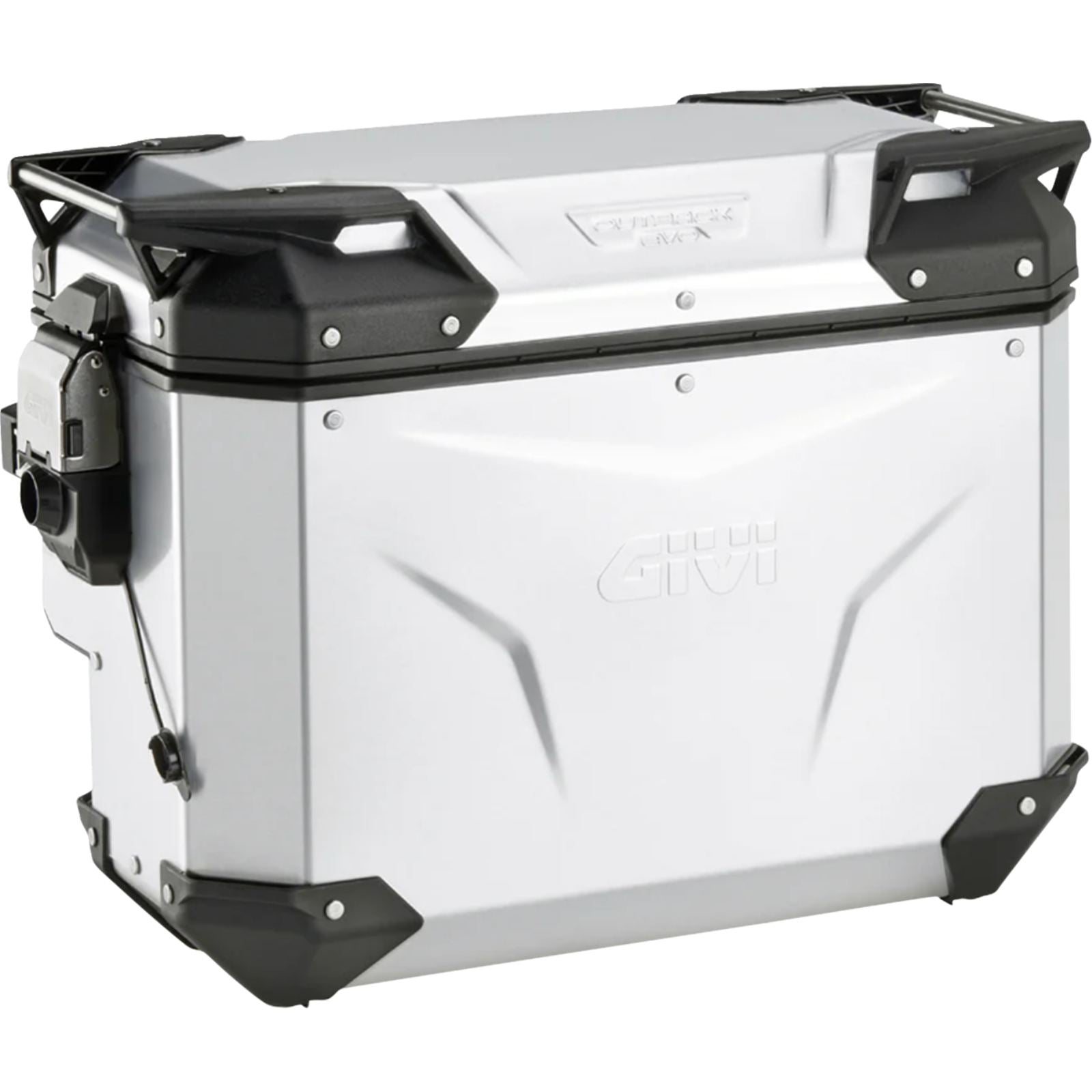Givi Outback Evo Side Case - Right - 40/Liter - Silver Anodized [MPN: OBKEVS40AAR]_2572481