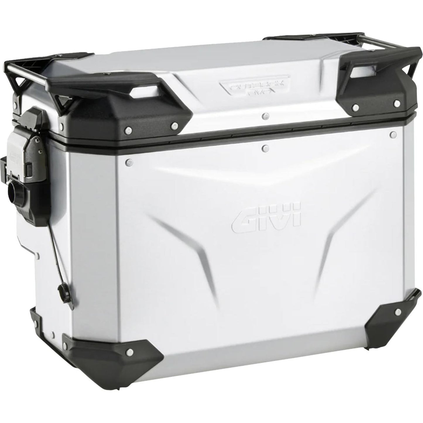 Givi Outback Evo Side Case - Right - 40/Liter - Silver Anodized [MPN: OBKEVS40AAR]_2573628