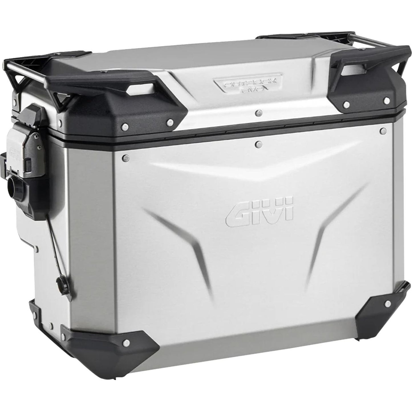 Givi Outback Evo Side Case - Right - 40/Liter - Silver [MPN: OBKEVS40AR]_2573636