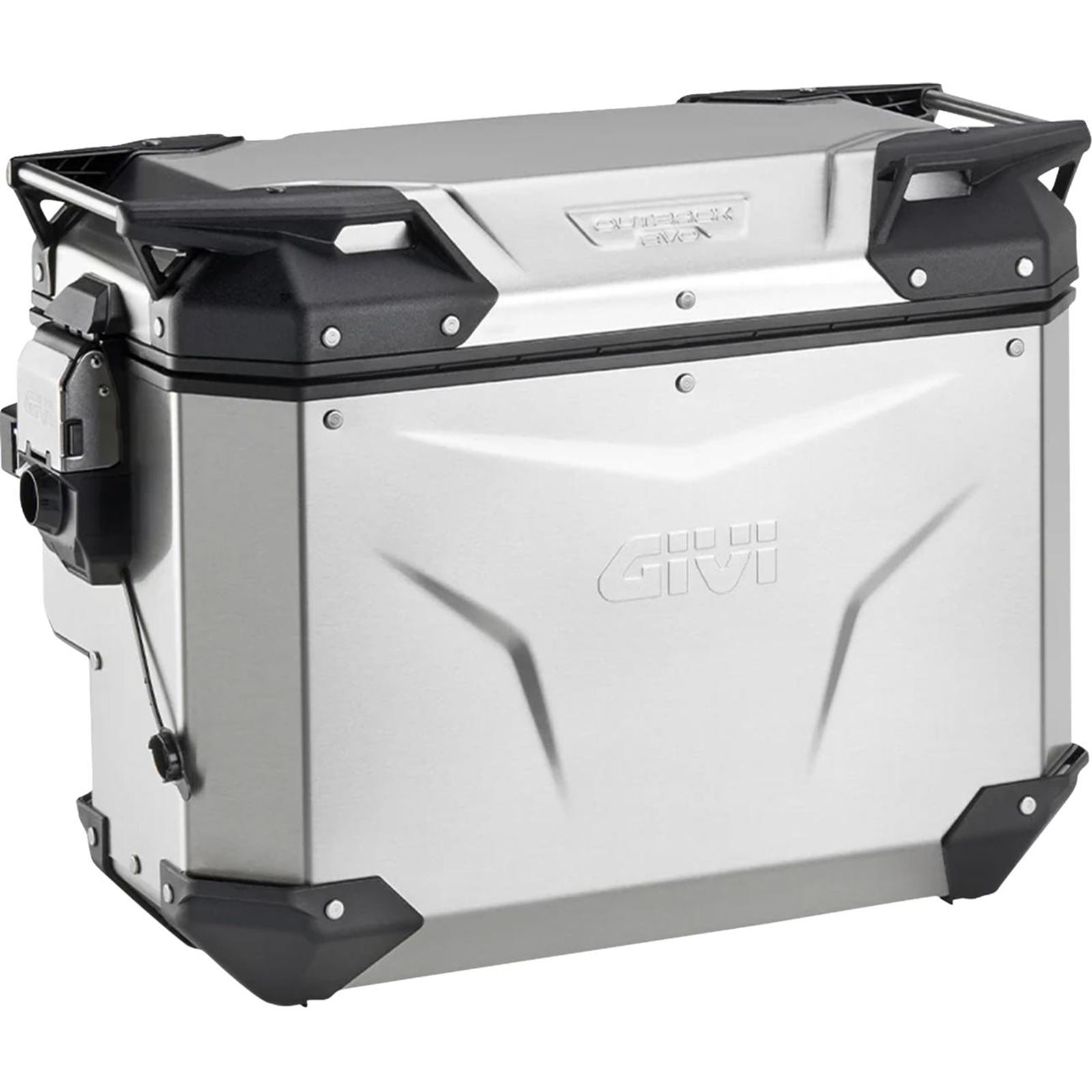 Givi Outback Evo Side Case - Right - 40/Liter - Silver [MPN: OBKEVS40AR]_2573636