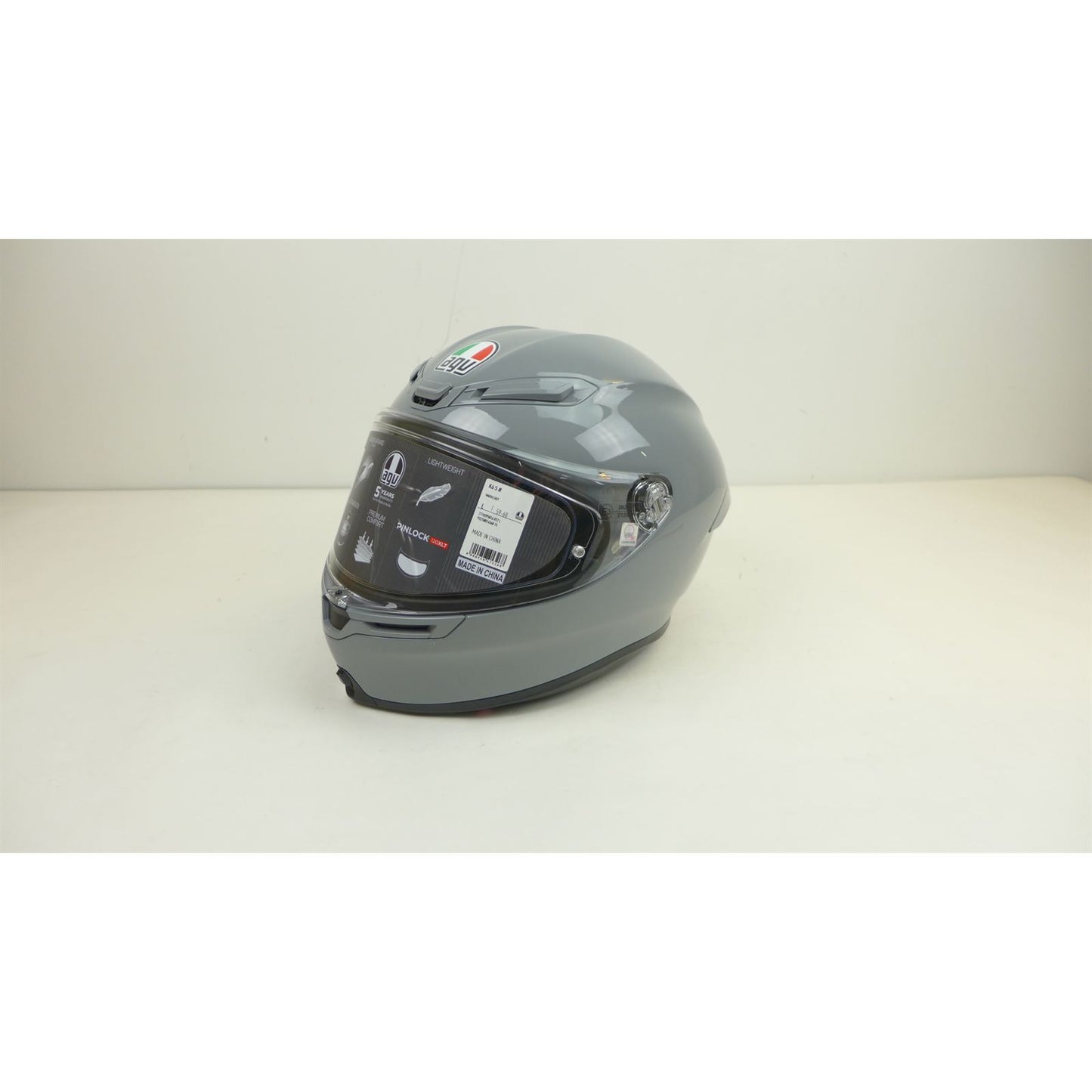 AGV Helmets K6 S Helmet - Nardo Gray - Large OPEN BOX [MPN: 2118395016012L]_2582994