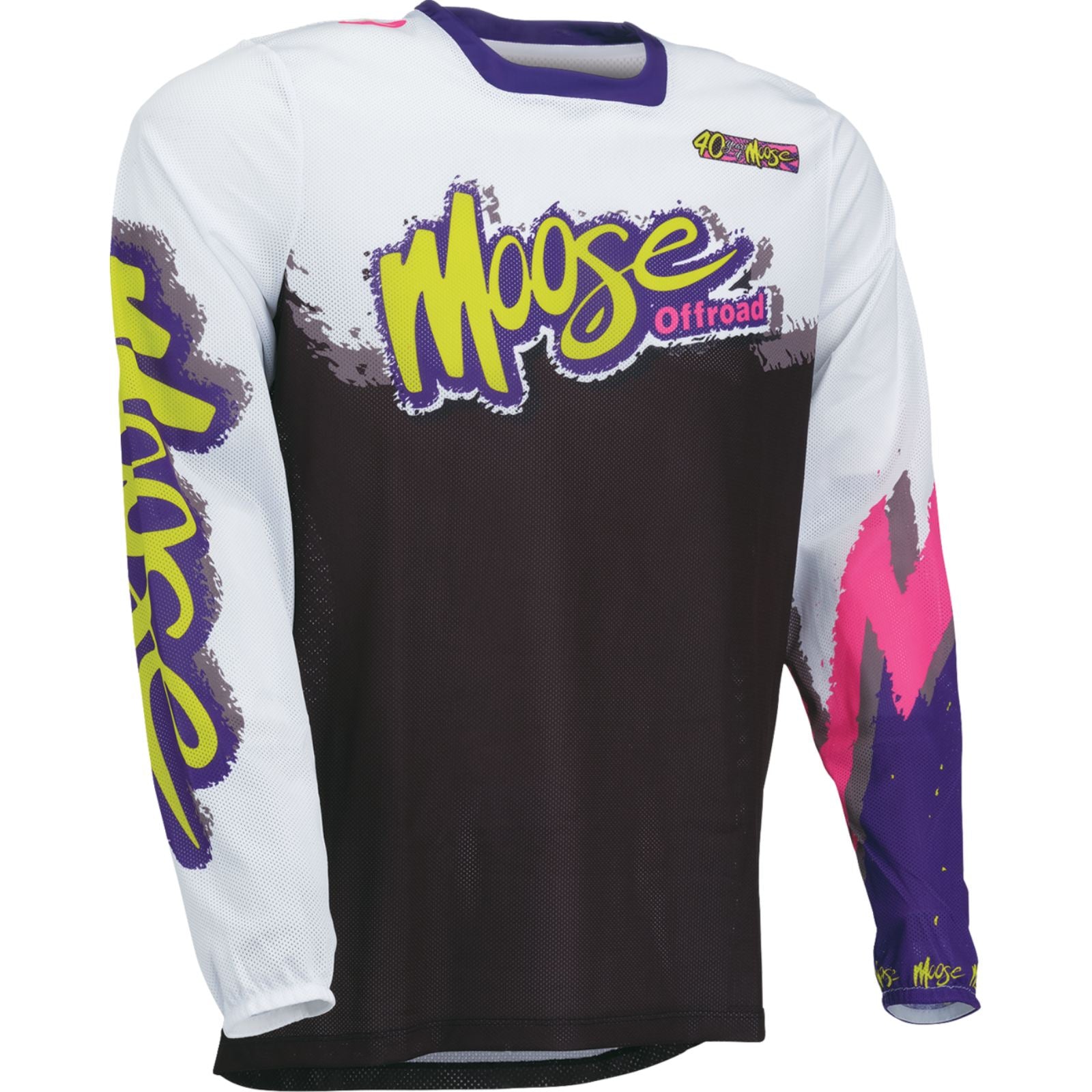 Moose Offroad Sahara LE Jersey - White/Black/Purple_2576373