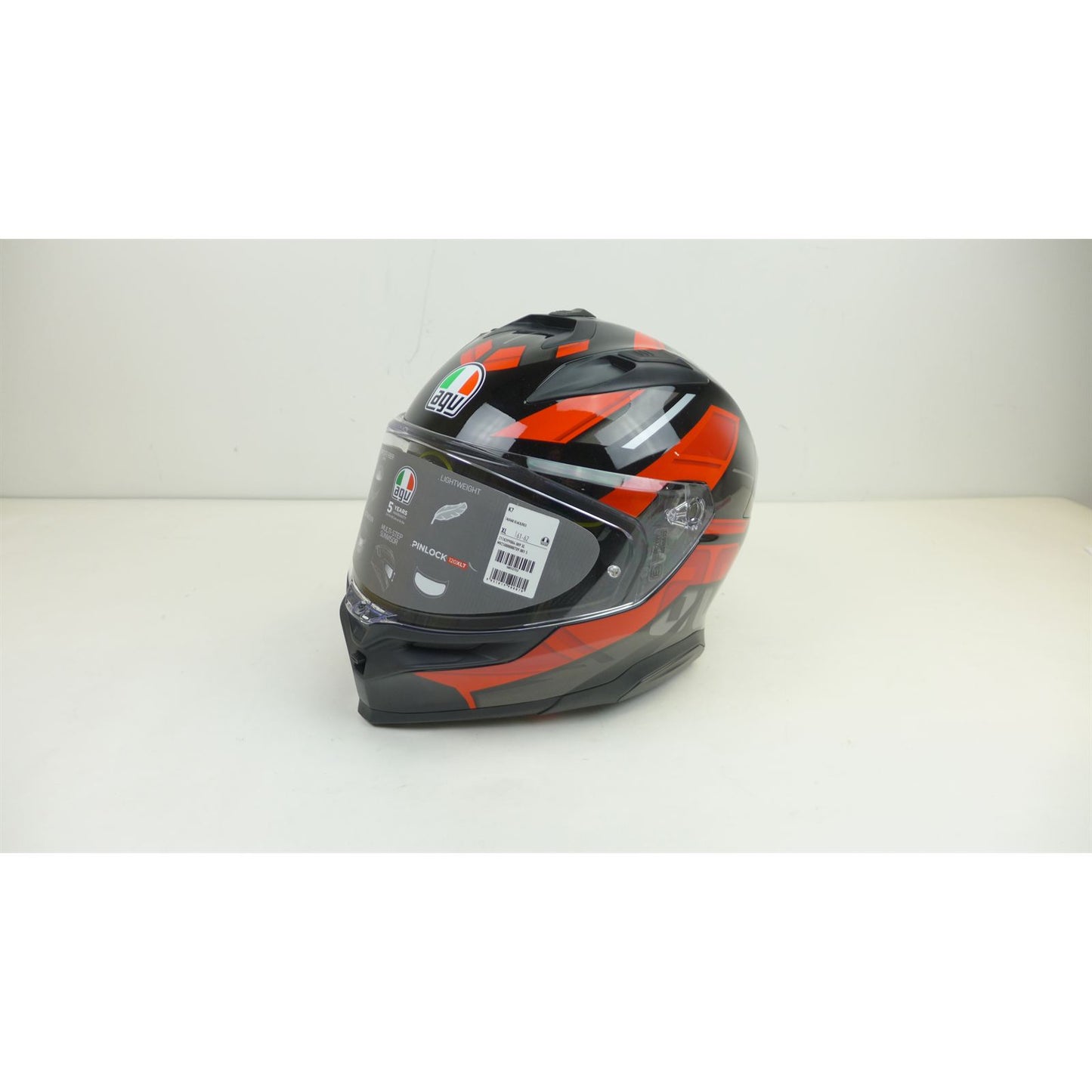 AGV Helmets K7 Helmet - Taurax - Black/Red - XL OPEN BOX [MPN: 2118399004-009-XL]_2582997