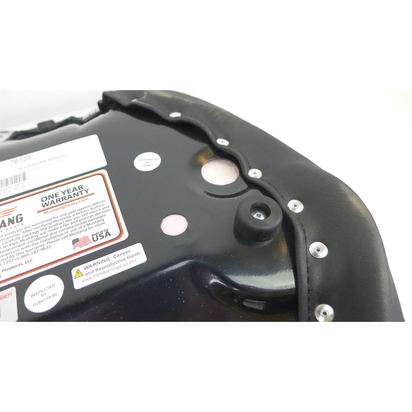 Mustang Motorcycle Products Solo Seat 14" W front, 11.5" W rear OPEN BOX [MPN: 76735]_2655841