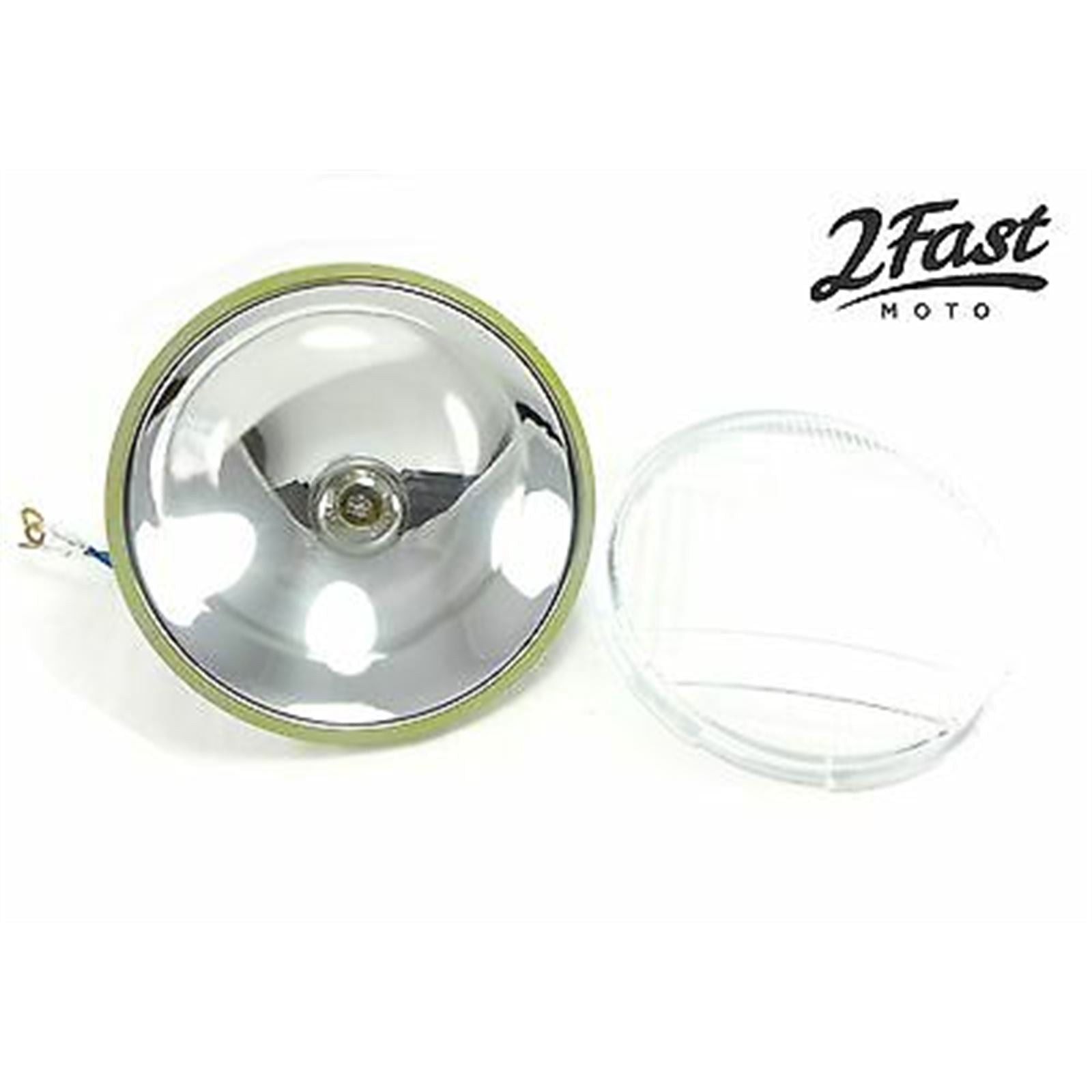 2FastMoto 6 Volt Headlight With Replaceable Bulb For Yamaha 168-84320-60_651652