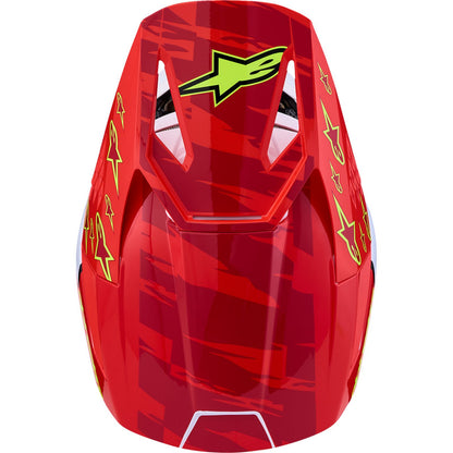 Alpinestars Youth SM3 Helmet - Falcon - Red Fluo/White/Blue/Yellow Fluo_2700877