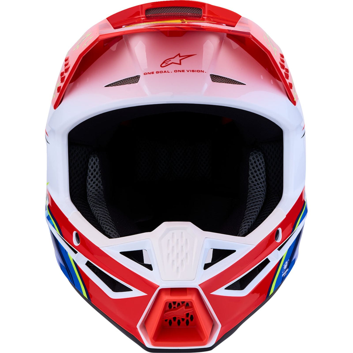 Alpinestars Youth SM3 Helmet - Falcon - Red Fluo/White/Blue/Yellow Fluo_2700879