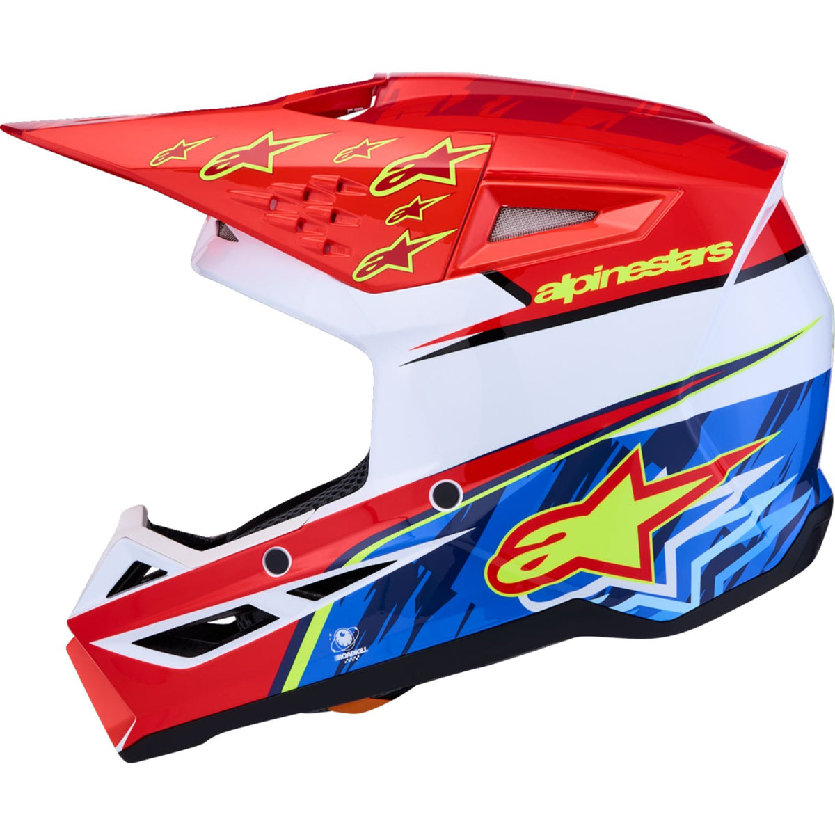 Alpinestars Youth SM3 Helmet - Falcon - Red Fluo/White/Blue/Yellow Fluo_2700880