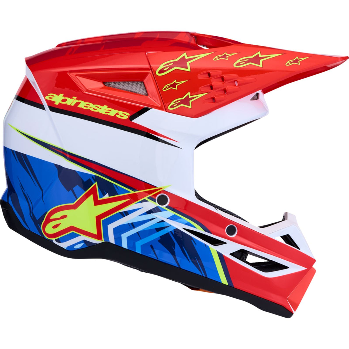 Alpinestars SM3 Helmet - Falcon - Red Fluo/White/Blue/Yellow Fluo_2702016