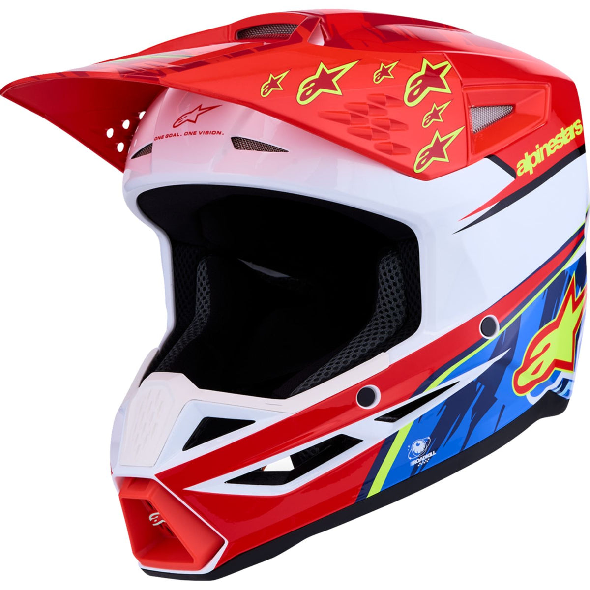 Alpinestars SM3 Helmet - Falcon - Red Fluo/White/Blue/Yellow Fluo_2702168