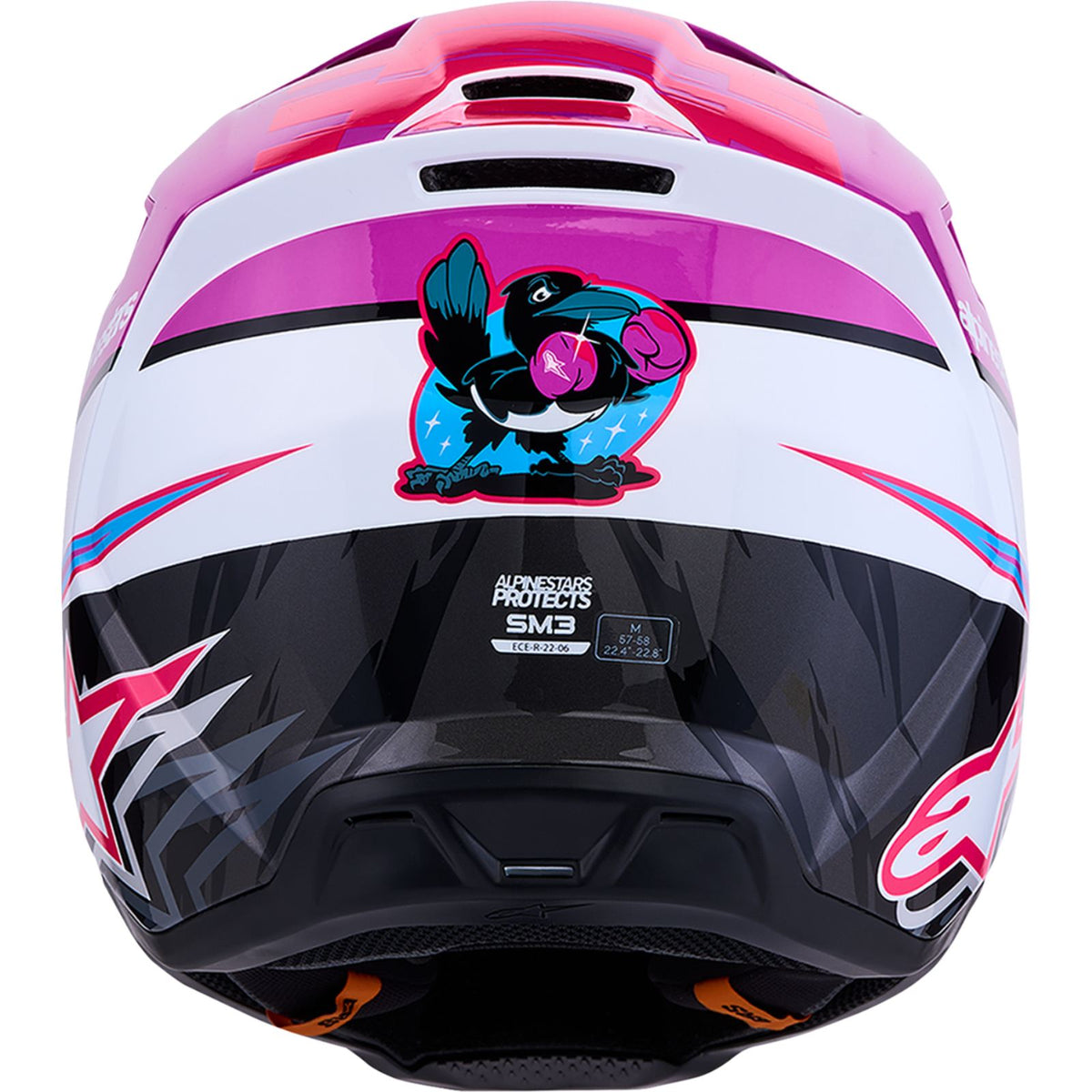 Alpinestars SM3 Helmet - Falcon - Purple/White/Black/Pink Fluo_2701241